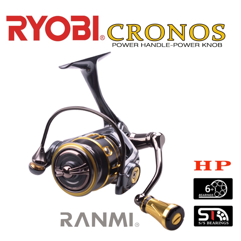 RYOBI RANMI CRONOS 스피닝 릴, 해수 낚시 릴, 볼 베어링 6 + 1 최대 드래그 3kg, 기어 비율 5.2:1, 800-1000HP, 신제품